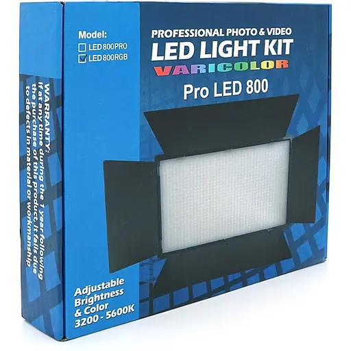 Прожектор Voltronic RGB YT37278 800LED для фото и видео 290x170мм Box - фото 4