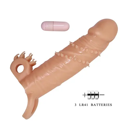 Насадка на пенис Pretty Love LyBaile Penis extended Sleeve Connor 17 см телесный - фото 5