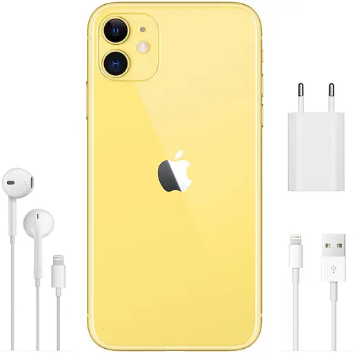 Смартфон Apple iPhone 11 128GB Yellow Model A2221 (Grade C) Seller Refurbished - фото 6