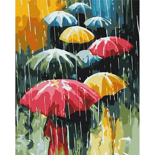 Картина по номерам Цветной дождь Brushme 40x50 см разноцветная 000277101