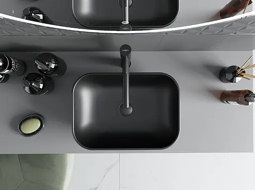 Умывальник Mexen Rita silver black matt накладной MEX-21084574, Хром - фото 4