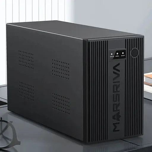 ИБП Marsriva MR-UF1500, 1500ВА/920Вт, Line-Interactive, LED version, 3хSchuko, 2x12V/9Ah - фото 4