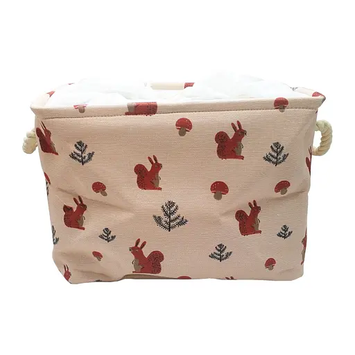 Корзина из хлопка Bambi CLR619 корзинки 35-25-26см Белка