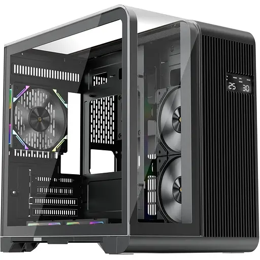 Корпус 1stPlayer RT5, черный, без БП, Midi Tower, Micro ATX/Mini ITX, 2xUSB 3.0/1xUSB 2.0, макс. CPU – 157 мм/VGA – 330 мм, - фото 1