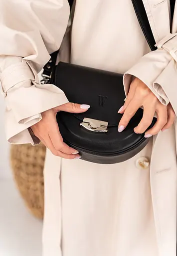 Жіноча шкіряна сумка Kira Чорна - фото 5