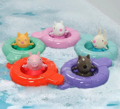 Набор игрушек для ванной Toomies Вечеринка у Пеппы в бассейне E73549 - фото 4