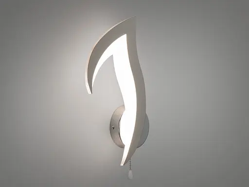 Світлодіодний світильник в дитячу кімнату, 12W, хром - фото 2