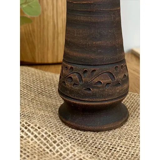 Свічник керамічний (глиняний) різьблений Декор - фото 5