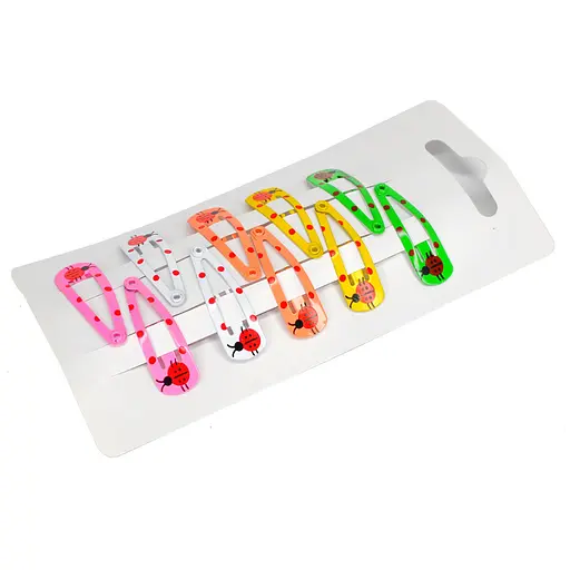 Зажим детский для волос Букашки La-beauty 0109-114, 10 шт - фото 1