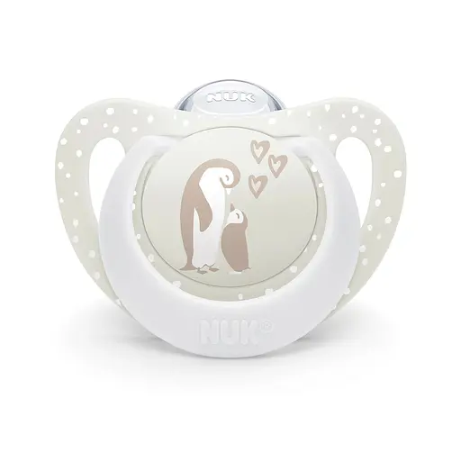 Пустушка Nuk First Choice силікон розмір 1 0-6 міс. пінгвін жираф 2 шт. (3954181) - фото 2