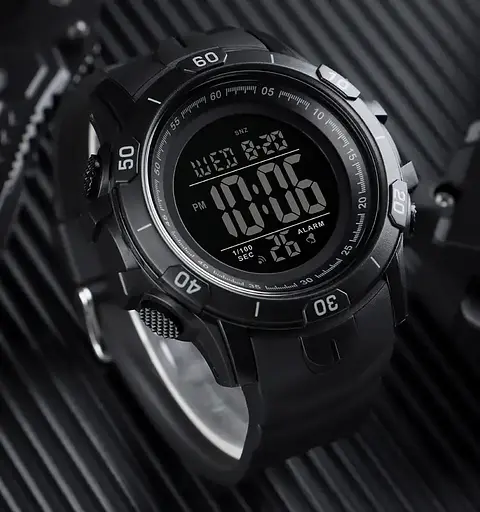 Чоловічий спортивний годинник Skmei 1475 Чорний - фото 9