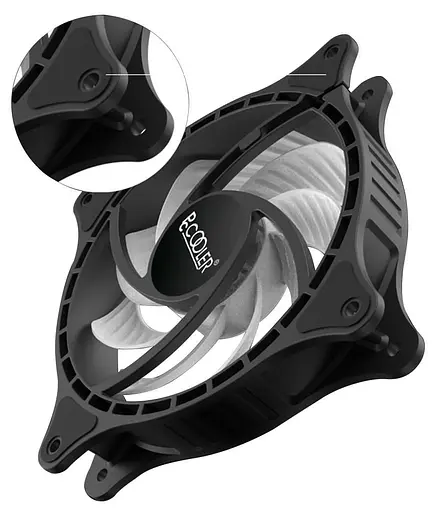 Вентилятор PcCooler FX 120 ARGB BK 3in1, чорний (FX 120 ARGB BK 3in1) - фото 4