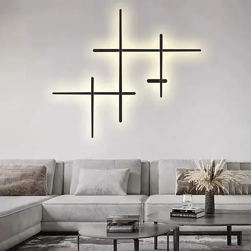 Настенный светильник 135х116 см Line F Арт. NO3-1350*1160 BK - фото 4