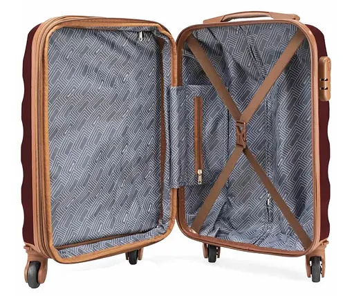 Чемодан Semi Line 20" (S) Burgundy (T5708-1) (DAS302912) - фото 4