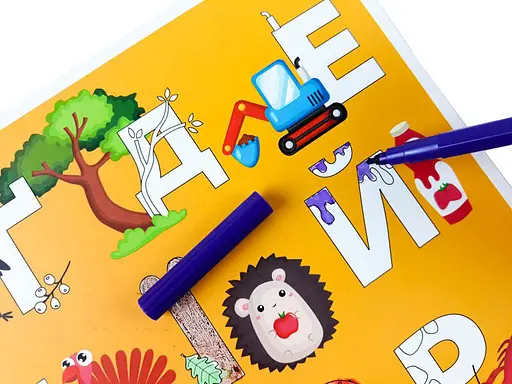 Коврик учебный азбука-цифры мальчики А3 129052 - фото 7