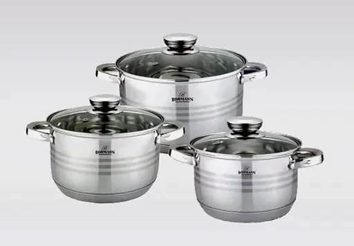 Набір каструль з кришками Bohmann BH-71241-06, 6 предметів - фото 2