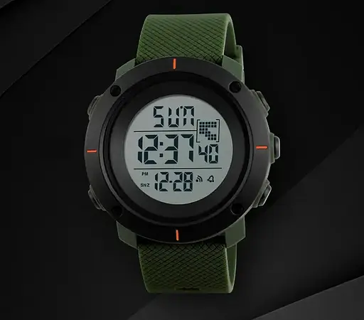 Чоловічий спортивний годинник Skmei 1213 dekker (Зелений) - фото 6