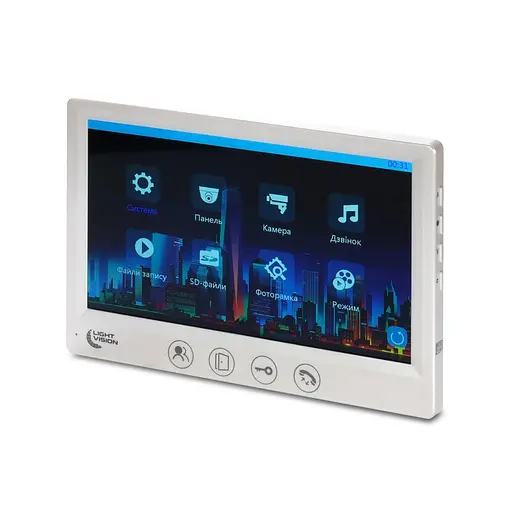 Відеодомофон 7" Light Vision AMSTERDAM FHD White (82-00206) - фото 4