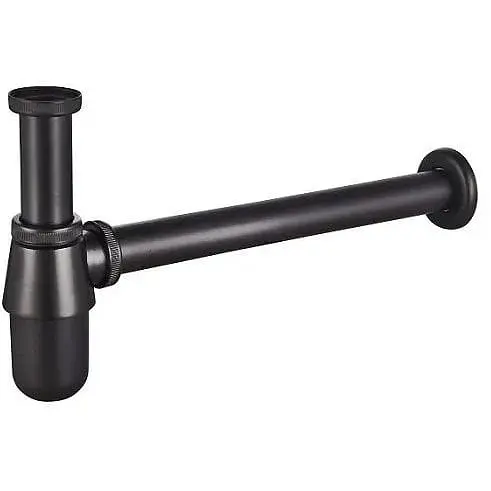 Сифон для раковини Mixxus Siphon-01 Black без випуску MI6143, Чорний матовий - фото 1