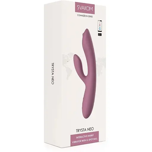 Вібратор-кролик із перлинною стимуляцією точки G Svakom Trysta Neo Violet - фото 10