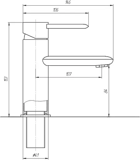 Смеситель для умывальника Topaz Corsica TC 16221-H48 Хром - фото 5