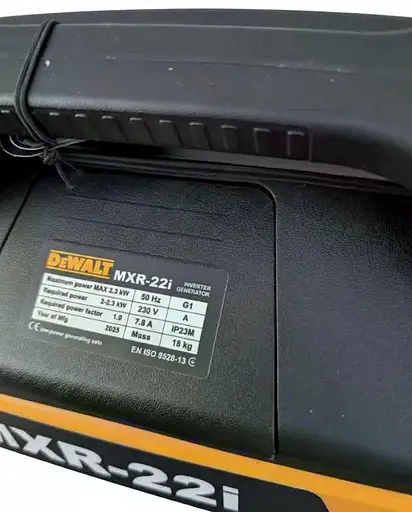 Інверторний бензиновий генератор DeWALT MXR-22i ручний запуск (2,3/2,0 кВт), з мідною обмоткою - фото 7