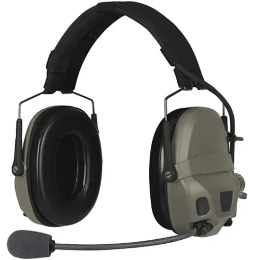 Навушники Ops-Core AMP Communication Headset-Connectorized NFMI активні верхній тримач Ranger Green