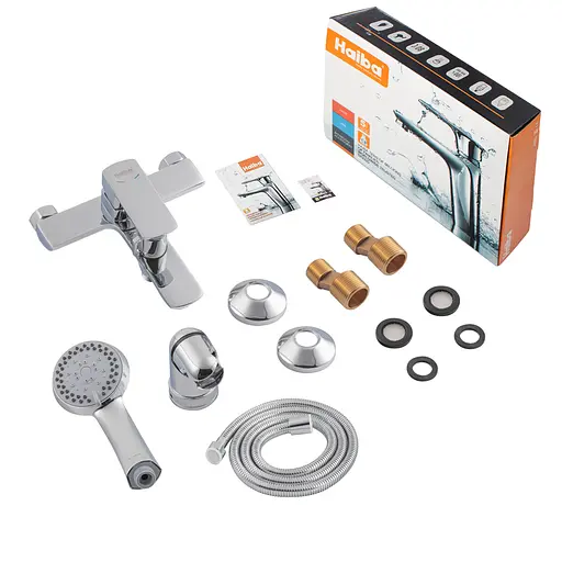 Смеситель для ванны Haiba Oscar 009 Euro HB0936 Хром - фото 2