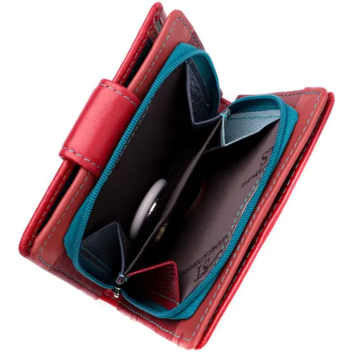 Кожаный женский кошелек ST Leather 9.5х11.5х2.5 см acs0028349 - фото 6