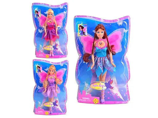 Кукла Defa Lucy Фея 8196 со светящимися крыльями, в блистере (6903120999015) МИКС - фото 1