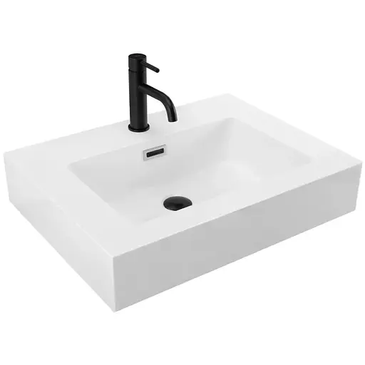 Умивальник Rea Alison 60 white накладний підвісний REA-U6021, Білий - фото 1