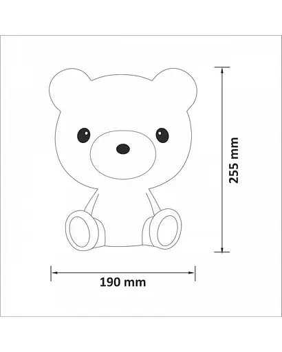 Настільна лампа Polux 308221 Mis Led 1x2.5W 3000K 70Lm IP20 WH - фото 2