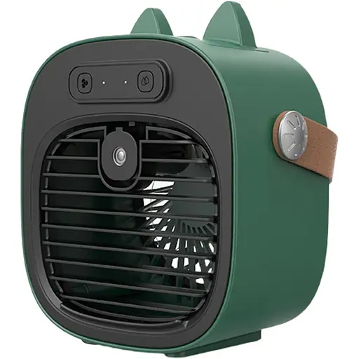 Портативный вентилятор Epik F12 с подставкой для телефона Green [137263]
