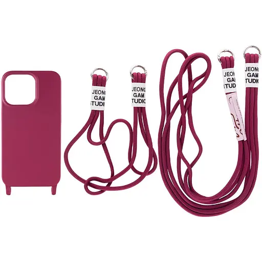 Чехол Epik TPU two straps California для Apple iPhone 13 Pro Max 6.7 Красный/Rose Red - фото 1