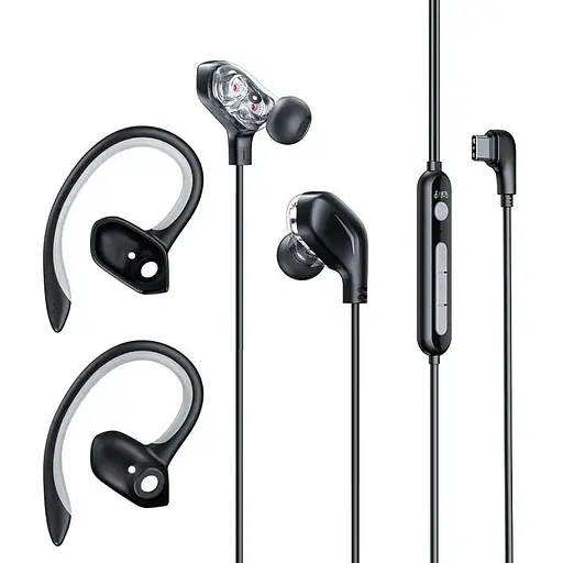 Дротові навушники Baseus Gamo Immersive Virtual 3D Game Type-З Earphone, 1.2m, black