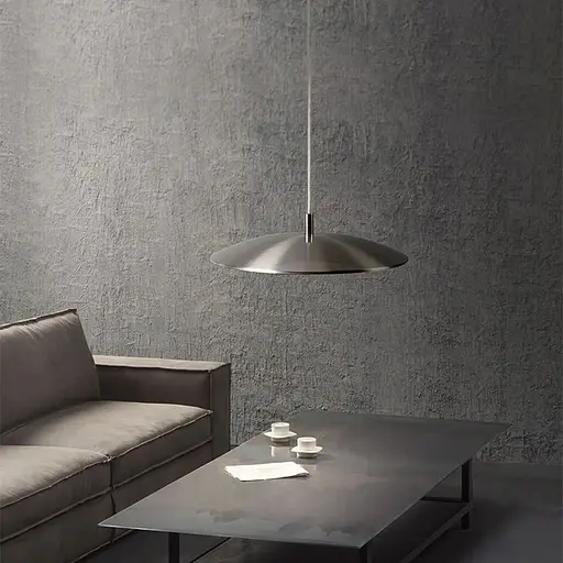 Подвесной серебряный светильник ENOCH с нейтральным светом Ø 30 см | Ст. MJ 171-300 | Line F - фото 1