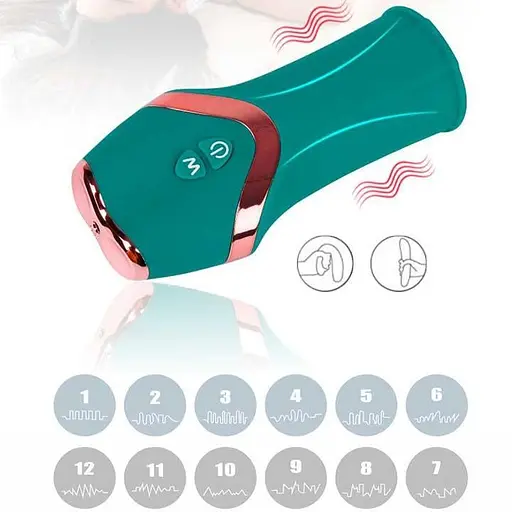 Автоматичний вібромастурбатор Xuanai 12 режимів Чорний K0733-1 - фото 7