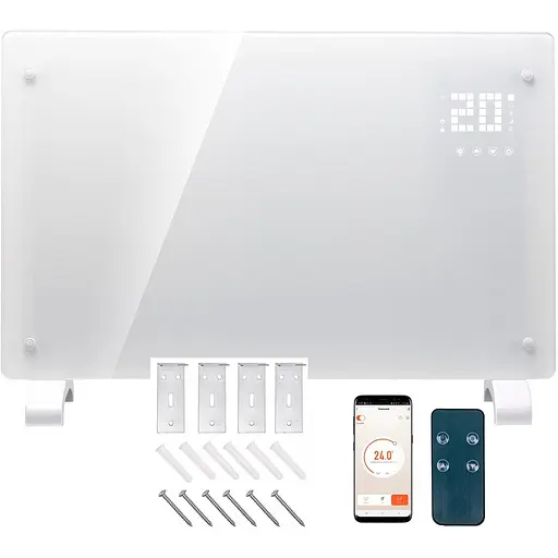 Конвекторний обігрівач Riwall 2 в 1 TermoGlass Pro 2000 W SMART White