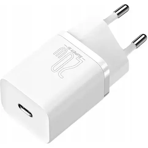 Зарядний пристрій для Apple серій 8 12 Baseus Super Si 20 W USB-C (CCSUP-D02) білий - фото 1