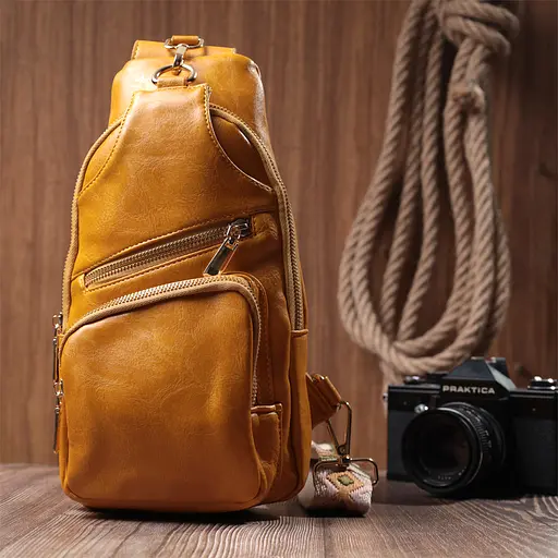 Женская слинг сумка Vintage через плечо из экокожи 16х30х8 см sum0026957 - фото 9