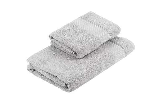 Набор полотенец махровых Ardesto Holiday 50х90 см 70х140 см 2 шт. 100% хлопок серебристый (ART2557SV)  - фото 2