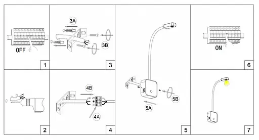 Бра з USB Kloodi DECO WA-SNAKE SQ565 3K BK - фото 4