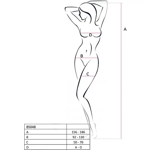 Бодистокинг Passion BS048 Black, комбинезон, имитация колгот и открытого топа - фото 4