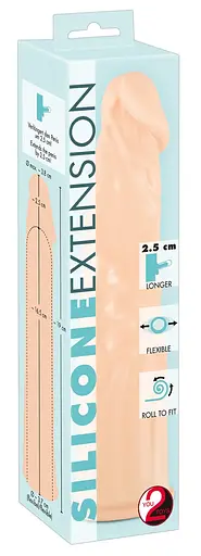 Насадка на пенис You2Toys Orion Silicone Extension 19 см телесный - фото 8