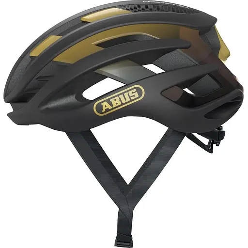 Велошолом Abus AirBreaker Black Gold S (1007-868290)