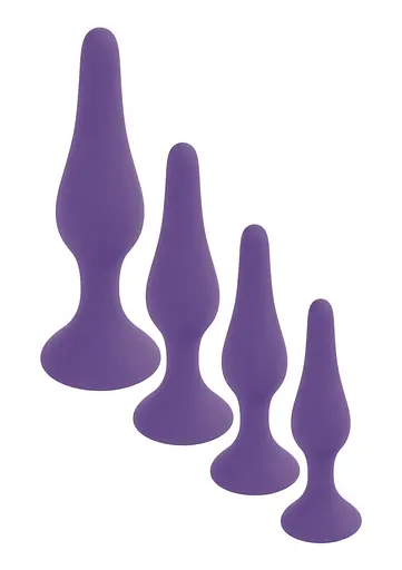 Анальна пробка Boss Silicone Plug Small 10 см (фіолетовий) - фото 3