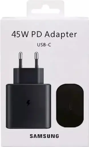 Зарядний пристрій адаптер блок Samsung 45 W Travel Adapter (EP-TA845NBE) w/o cable без кабелю чорний - фото 4