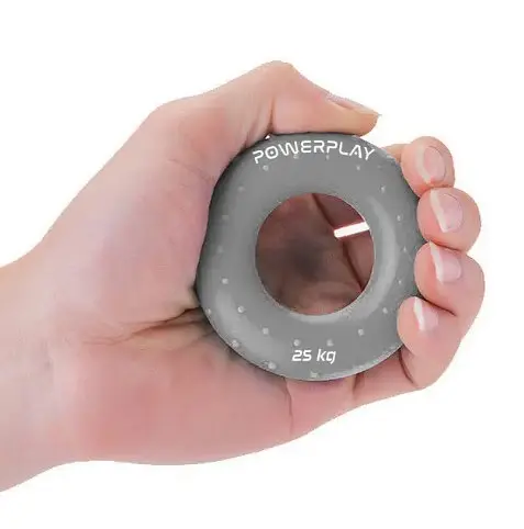 Еспандер кістьовий PowerPlay силіконовий PP-4338 Hand Grip Large 25 кг Сірий (PP_4338_Grey_25kg) - фото 3
