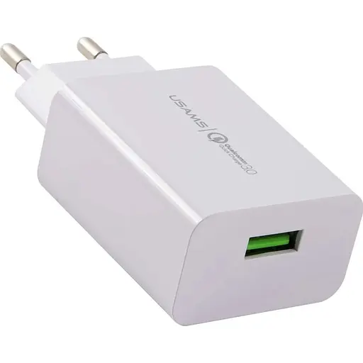 Мережевий зарядний пристрій Usams T22 US-CC083 18W USB-A White (CC83TC01) [139001]