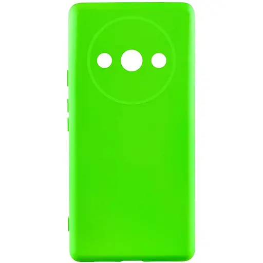 Чохол Getman TPU Liquid Silk Full Camera для Xiaomi Redmi A3 Салатовий/Neon Green